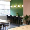 Woodlands Health Campus | Product Seen: [Amelia Barchair, Ricky Dining Table w/ Butcher Top – Customisable, Tratto - Fabric Side Chair & Aki Side Chair]